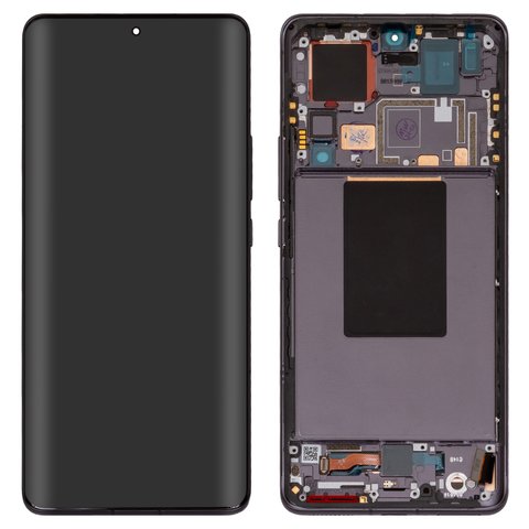 LCD compatible with Xiaomi 12 Pro, black, with frame, Original PRC , 2201122C, 2201122G