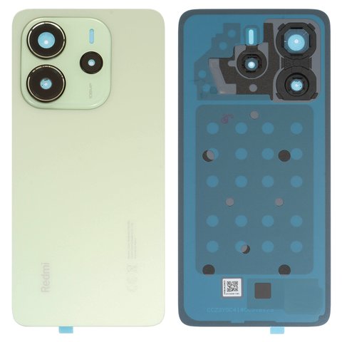 Задняя панель корпуса для Xiaomi Redmi Note 14 4G, зеленая, со стеклом камеры, global version, lime green