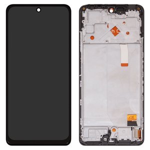 LCD compatible with Xiaomi Redmi Note 12 Pro 4G, black, with frame, Copy, TFT  