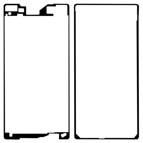 Sticker para pantallas táctiles y paneles traseros cinta doble faz  puede usarse con Sony D6502 Xperia Z2, D6503 Xperia Z2