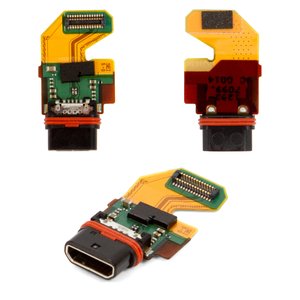 Cable flex puede usarse con Sony E6833 Xperia Z5+ Premium Dual, E6853 Xperia Z5+ Premium, E6883 Xperia Z5+ Premium Dual, del conector de carga, con componentes