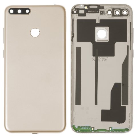 Panel trasero de carcasa puede usarse con Huawei Y6 Prime 2018 , dorada, Original PRC