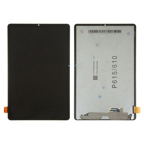 Pantalla LCD puede usarse con Samsung  P615  Galaxy Tab S6 Lite 10.4" LTE, P610  Galaxy Tab S6 Lite 10.4" Wi Fi, negro, sin marco, original vidrio reemplazado 