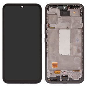 Pantalla LCD puede usarse con Samsung A546 Galaxy A54 5G, negro, con marco, High Copy, con borde ancho, OLED 