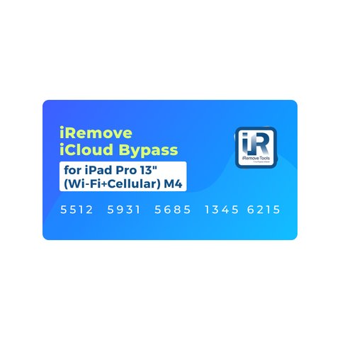 iRemove iCloud Bypass para iPad Pro 13" Wi Fi+Cellular  M4