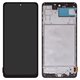 Pantalla LCD puede usarse con Samsung M515 Galaxy M51, negro, con marco, High Copy, (OLED)