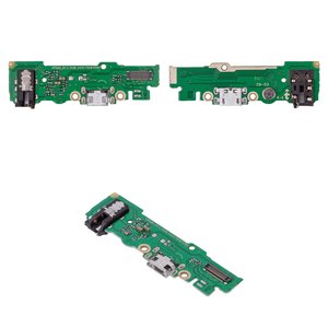 Cable flex puede usarse con Tecno Pop 4 BC2 , del conector de carga, del conector de auriculares, con micrófono, Copy, placa del cargador