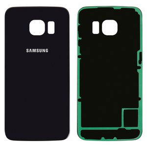 Задня панель корпуса для Samsung G925F Galaxy S6 EDGE, синя, 2.5D, Original PRC 