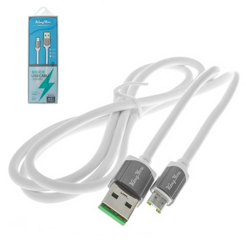USB кабель KingYou KL 08, USB тип A, 100 см, 3,1 А, oppo