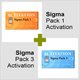 Активации Pack 1 и Pack 3 для Sigma