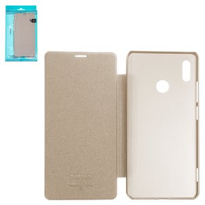 Чехол Nillkin Sparkle laser case для Huawei Honor Note 10, золотистый, книжка, пластик, PU кожа, #6902048162310