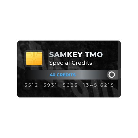 Спеціальні кредити Samkey TMO 40 кредитів 