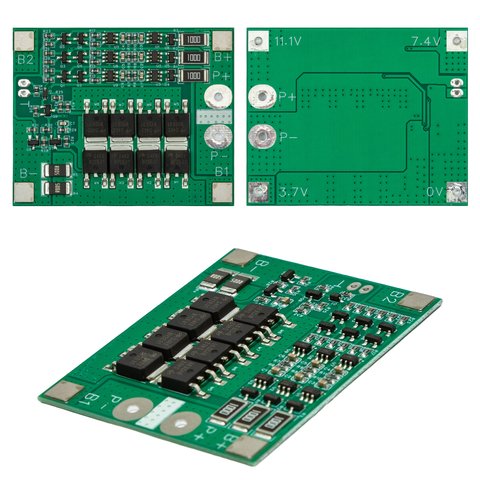 BMS контролер 3S, 25 А, 12,6 B, для Li ion акумуляторів, #TML12669S3JH