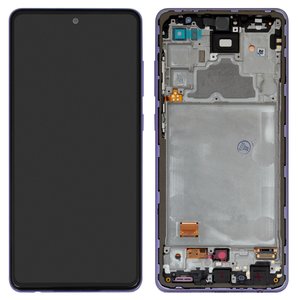 Дисплей для Samsung A725 Galaxy A72, A726 Galaxy A72 5G, фіолетовий, з рамкою, Original PRC 