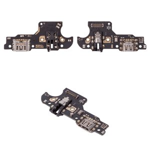Шлейф для Oppo A12, A12s, коннектора наушников, коннектора зарядки, с микрофоном, Сopy, плата зарядки