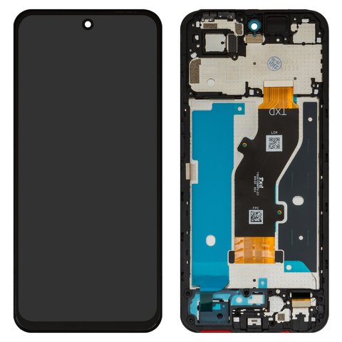 Дисплей для Tecno Spark Go 1 KL4 , чорний, з рамкою, High Copy, TXDI670QBAPX 23, 1051000097
