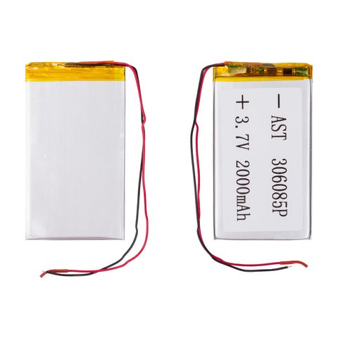 Аккумулятор 385087, 87 мм, 50 мм, 3,8 мм, Li ion, 3,7 В, 1100 мАч, с контроллером