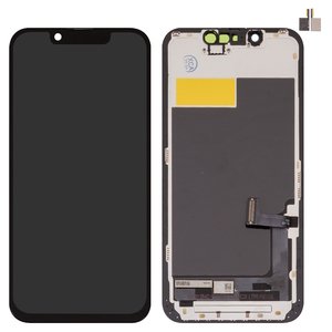 Дисплей для iPhone 13 mini, черный, без микросхемы, с рамкой, AAA, TFT , ZY, LTPS FHD