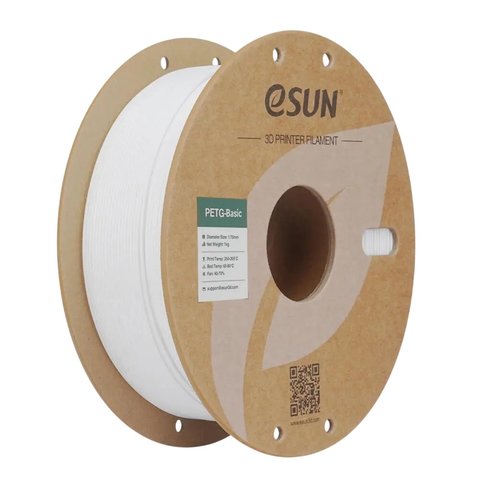 Филамент для 3D принтера eSUN PETG Basic White, 1 кг