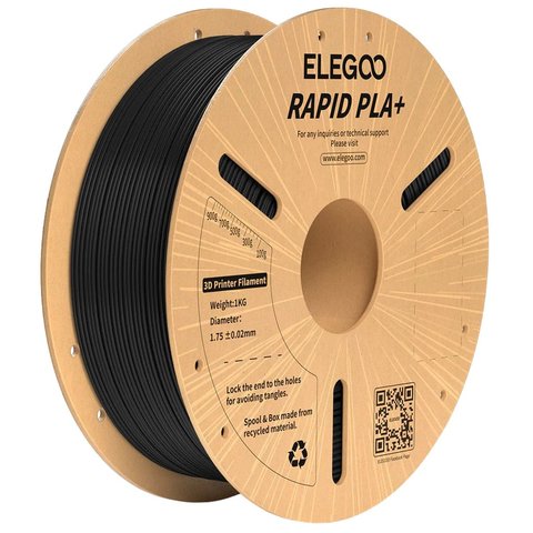 Филамент ELEGOO RAPID PLA+, черный black , 1 кг