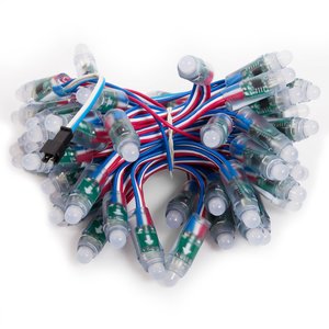 Píxel (diodo) LED RGB (50 uds., WS2811, DC 5 V, 12 mm, IP68) Píxel (diodo) LED RGB (50 uds., WS2811, DC 5 V, 12 mm, IP68)
